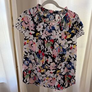 SHEIN Colorful Floral Print Blouse